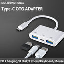 Data Sync U Disk Reader PD Fast Charging Type-C OTG Adapter USB 3.0 Converter