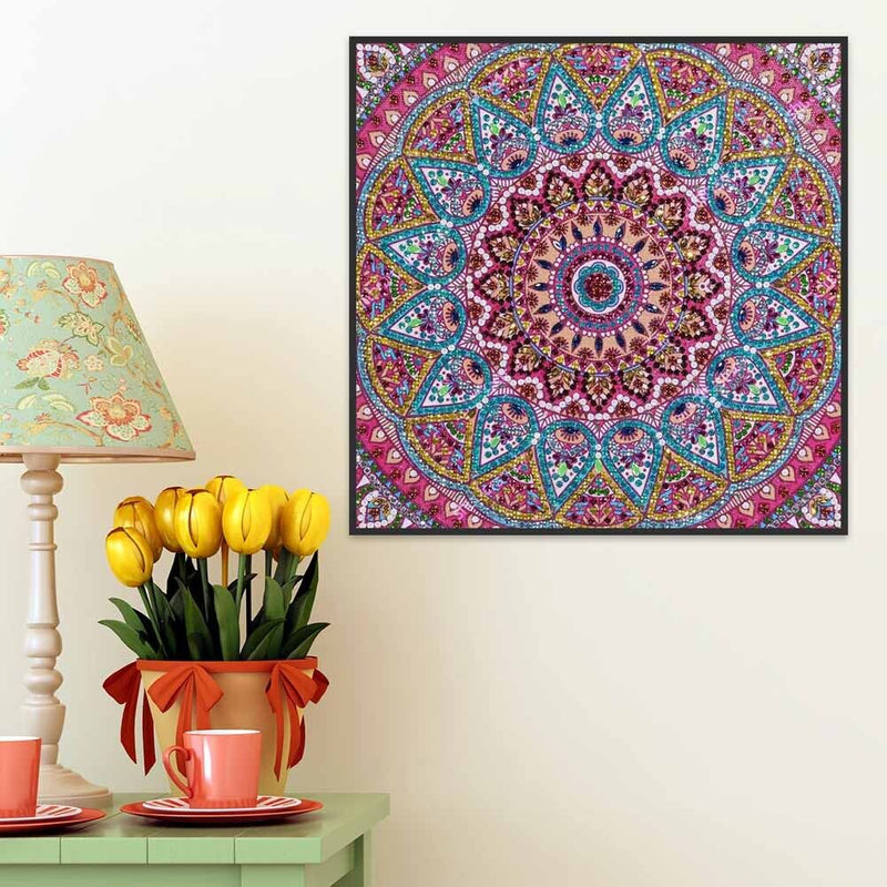 5D DIY Special Shaped Diamond Painting Color Flower Cross Stitch Embroidery