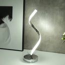 LED Spiral Table Light Eye Protection Reading Lighting Lamp (White Light) Newly