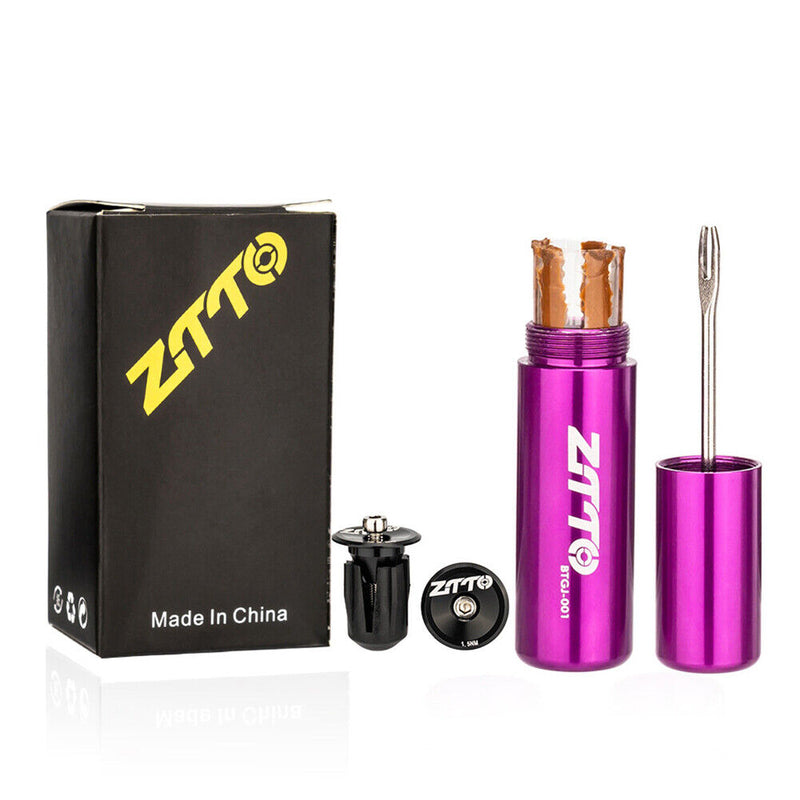ZTTO Bike Tubeless Tire Repair Kit Rubber Stripes Tools with Handlebar Plug