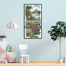 14CT Partial Cross Stitch Garden Path Stamped DIY Kits Handmade Embroidery