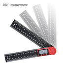 200mm Digital Protractor Ruler Inclinometer Goniometer Measuring Tool (A) Newly