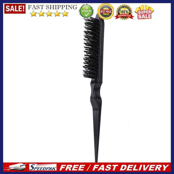 Anti Static Sectioning Hair Comb Boar Bristle Brush Blowing Hair Brush for Wo