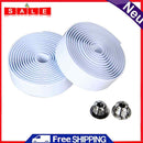 2 PCSCycling Road Bike Sports Cork Handlebar Tape + 2 Bar Plug White