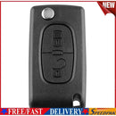 433MHz ID46 Chip 2 Button Folding Remote Key Fob for Peugeot 207 307 308