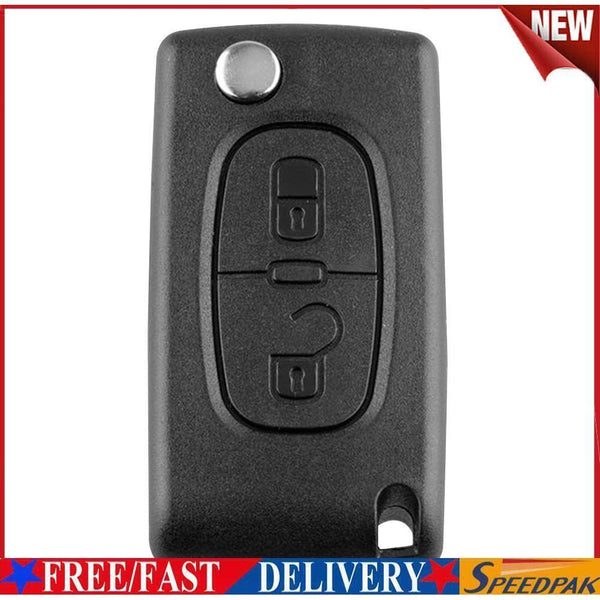 433MHz ID46 Chip 2 Button Folding Remote Key Fob for Peugeot 207 307 308 #F