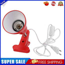 2pcs E27 Light Base Reptile Clip-on Lamp Bulb Holder EU Plug(Red)