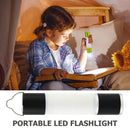 LED Zoomable Telescopic Flashlight Hanging Torch Household Emergency Night La