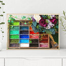 1000pcs DIY Flower Powder Paper Puzzle Educational Assembling Toys Home Dec