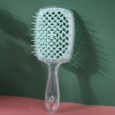 Wide Teeth Air Cushion Comb Wet Dry Hair Detangling Salon Scalp Massage Bru