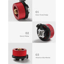 Outdoor Camping Hiking Stoves Adapter Split Gas Furnace Converter (Red)