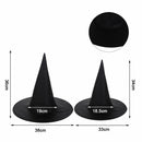 Dress Party Children Gift Black Halloween Witch Hat Costume Headwear Wizard Cap
