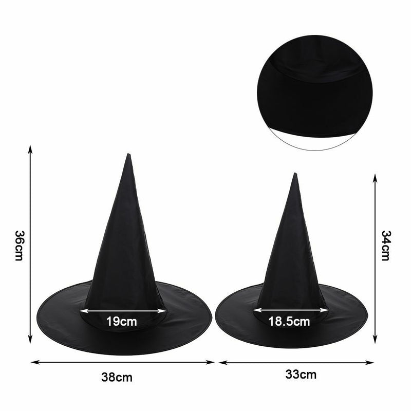 Dress Party Children Gift Black Halloween Witch Hat Costume Headwear Wizard Cap