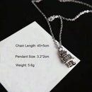 Pendant Valentine's Day Gifts Distressed Choker Mini Robot Necklace Thin Chain