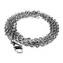 Edelstahlkette Anhänger halskette mit Kristallen , halskette damen, schmuck