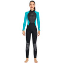 DIVE SAIL Women Wetsuits Long Sleeve Snorkeling Body Diving Suit (Green XS)