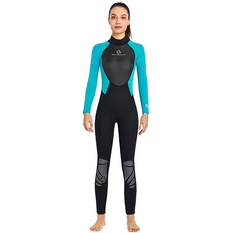 DIVE SAIL Women Wetsuits Long Sleeve Snorkeling Body Diving Suit (Green XS)