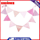 3.2m Multicolor Handmade 12 Flags Double Side Fabric Flag Banner Wimp
