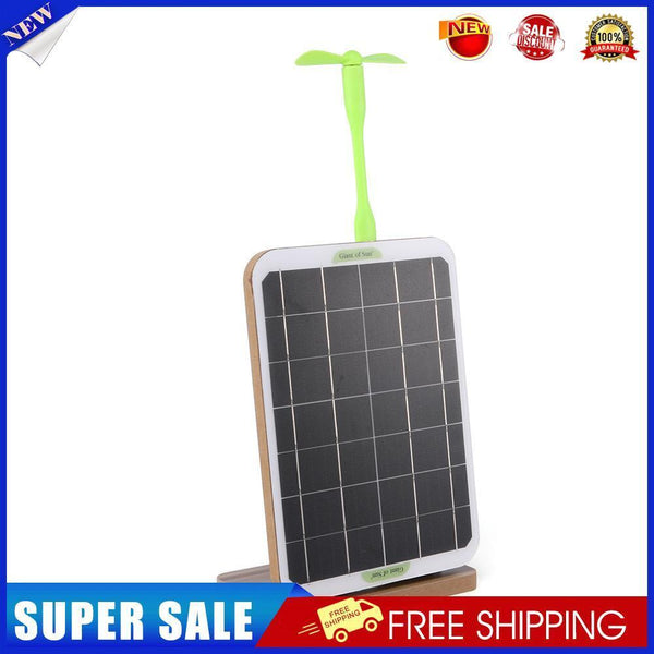 Solar Panel Foldable Wooden Base Camping Accessories Emergency Charging Pan
