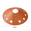 PU Leather Star Table Lamp Shade Covers Detachable Decorative Lampshade Cases