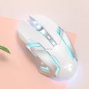 G304 1600dpi Wireless Rechargeable Mouse 2.4G 600Mah Game USB Mouse (White)