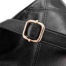 Women Bag Soft PU Leather Messenger Totes Handbags Shoulder Bags(Black)