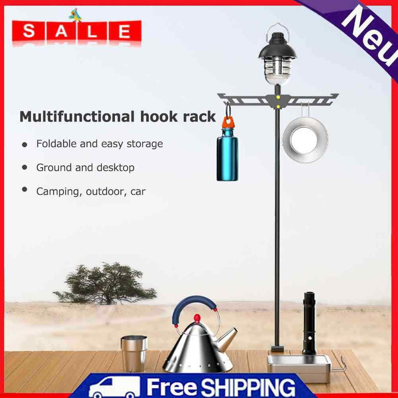 Multifunction Outdoor Camping Table Frame, Foldable, Adjustable Lat