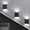 2pcs LED Solar Light Outdoor Wall Lamp for Garden Yard Decor (White Light) Newly