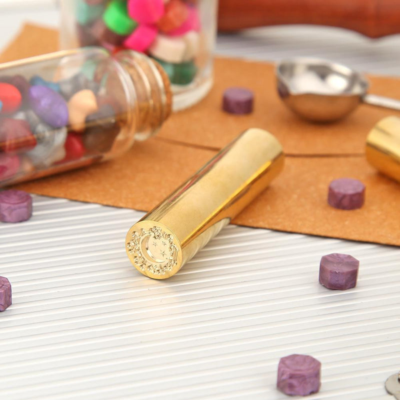 Cylindrical Retro Sealing Wax Brass Custom Supply Stamp Seal Wax Envelope S