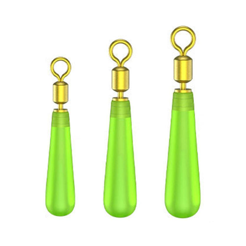 30pcs Copper Head Drift Fish Floats Rotation Buoy Seat Fishing Bobber (L)