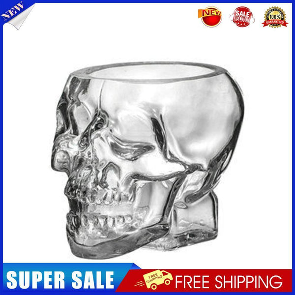 Transparent Head Glass Drinking Cup Halloween Wine Dispenser (350ml)