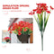 2 Bundles Artificial Flowers, Plastic Plum Blossom Plants, for Garden Window