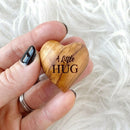 Little Pocket Wood Heart Token Christmas Anniversary Gift Lover Home DIY Deco
