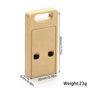 Double Pipe Whistle Emergency Multi Tool Keychain Cheerleading Survival Whistle