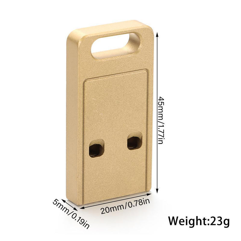 Double Pipe Whistle Emergency Multi Tool Keychain Cheerleading Survival Whistle
