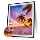 5D DIY Full Drill Diamond Painting Sea View Cross Stitch Craft Kit Home Wall