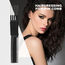 #A Anti-Static Hair Comb Plastic Ultra Thin Styling V-Shaped Brush Double-Sided