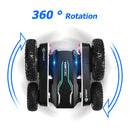 Double Sided RC Stunt Cars 4WD 2.4GHz Off-Road Vehicle w/ 2 Battery (Black)