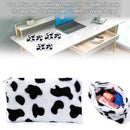 Cow Pattern Cartoon Plush Pocket Headphone Bag Coin Purse Mini Storage Bag