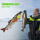 13cm 22g Plastic Lure 8-section Artificial Hard Bait Sea Fishing Tackle (E)