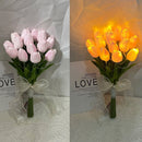 #A LED Tulip Night Lights Artificial Banquet Flowers Atmosphere Wedding Table La