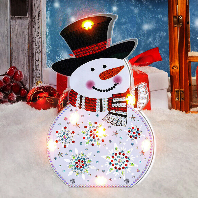 Diamond Painting LED Lamp 5D Diamond Embroidery Mosaic Christmas Gift Craft