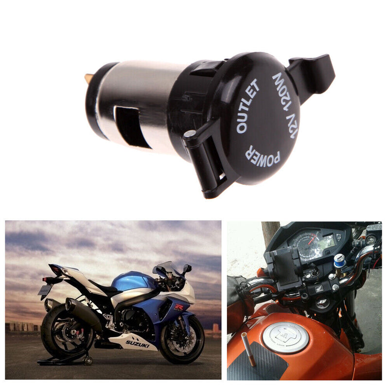12V Car Motorcycle Boat Tractor Cigarette Lighter Power Socket Outlet Plug