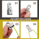 Outdoor Automatic Lock Hook Set with Rope Unknotted Secure Tighten Lock