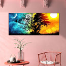 Sun Moon Tree Oil Paint By Numbers Kits Canvas Picture Wall Art DIY Craft Color