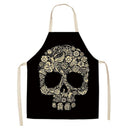 Kitchen Aprons for Women Men Household Baking Linen Dinner Black Tablier
