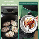 30x Air Fryer Paper Liners Aluminum Foil Tin Box Steamer Basket (A 6 inch) Newly