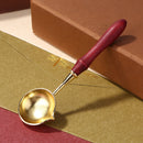 Wooden Handle Wax Seal Melting Furnace Spoon Melt Stove Stick Accessory (C)