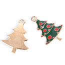 Jewelry Bracelet Pendant Xmas Tree Hanging Christmas Charms Set DIY Craft