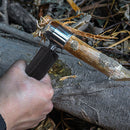 Outdoor Camping Manual Hand Auger Wrench Survival Settlers Tools with Case Newly